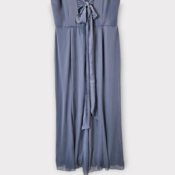 Dessy Social Bridesmaids Trumpet Gown Silverstone - Picture 7 of 11